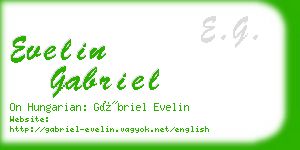 evelin gabriel business card